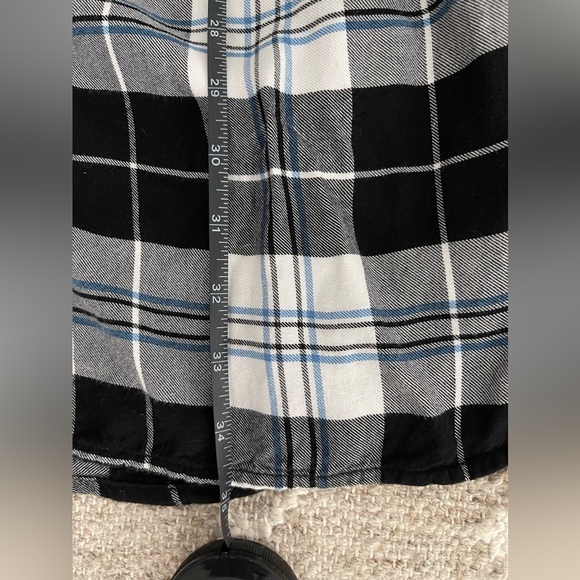 Gap Women’s Shirt Dress, EUC, Size XS, Black White Cotton Flannel - Picture 6 of 6